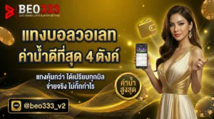 แทงบอลวอเลท ค่าน้ำดีที่สุด 4 ตังค์ 2026